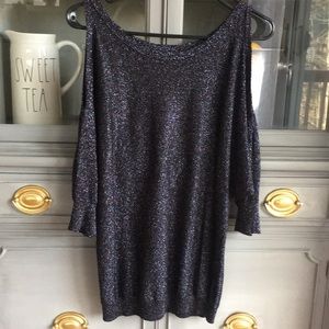 Express 3/4 multi-color sweater